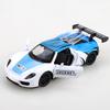 Bagged 1.36 Alloy 918 Pull-back Track Racing Car, Children's Toy, Birthday Gift, Stylish Collision Colors, Alloy Toy.