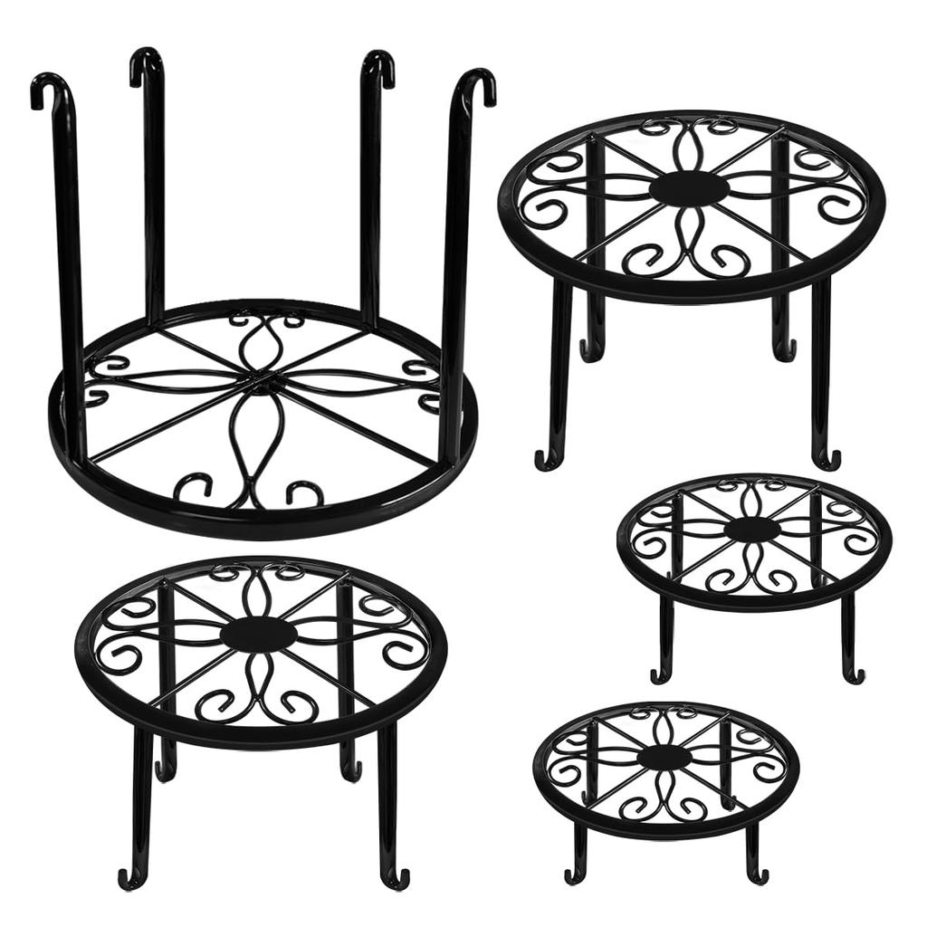 Set of 5 beautiful metal flower 5 different sizes of large iron flower indoor and outdoor decorative circular layered plant suitable for home and