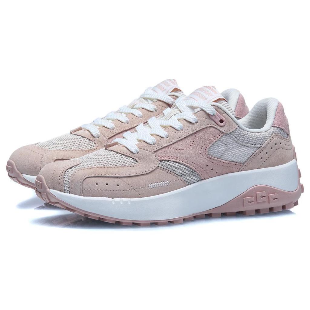 Li Ning CF Comfortable Commuting Low-Top Lifestyle Casual Shoes Women Casual Shoes Sand-Brown AGLR180-2