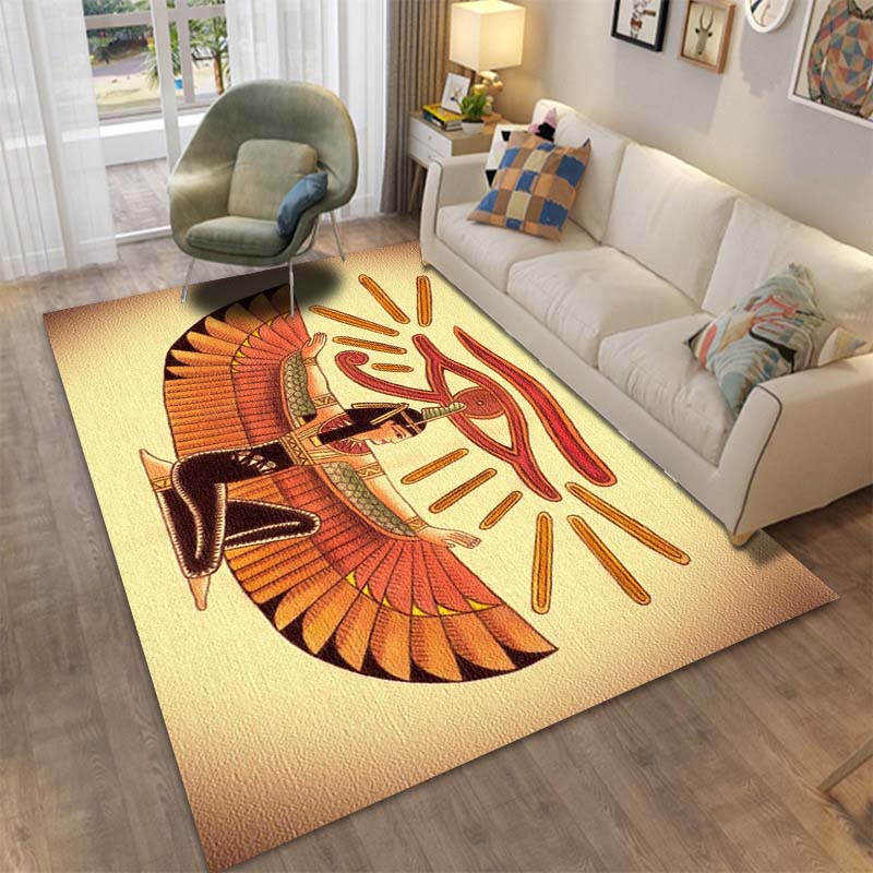15 Sizes Ancient Egypt God Wall Art Carpet Rug for  Living Room Bedroom Rug Washable Floor Mats Household Area Mat Home Decor