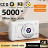 Appareil Photo Numérique 4K Portable Rétro Entrée de Gamme Double Appareil Photo Flash 50 Millions de Pixels Mise au Point Automatique
