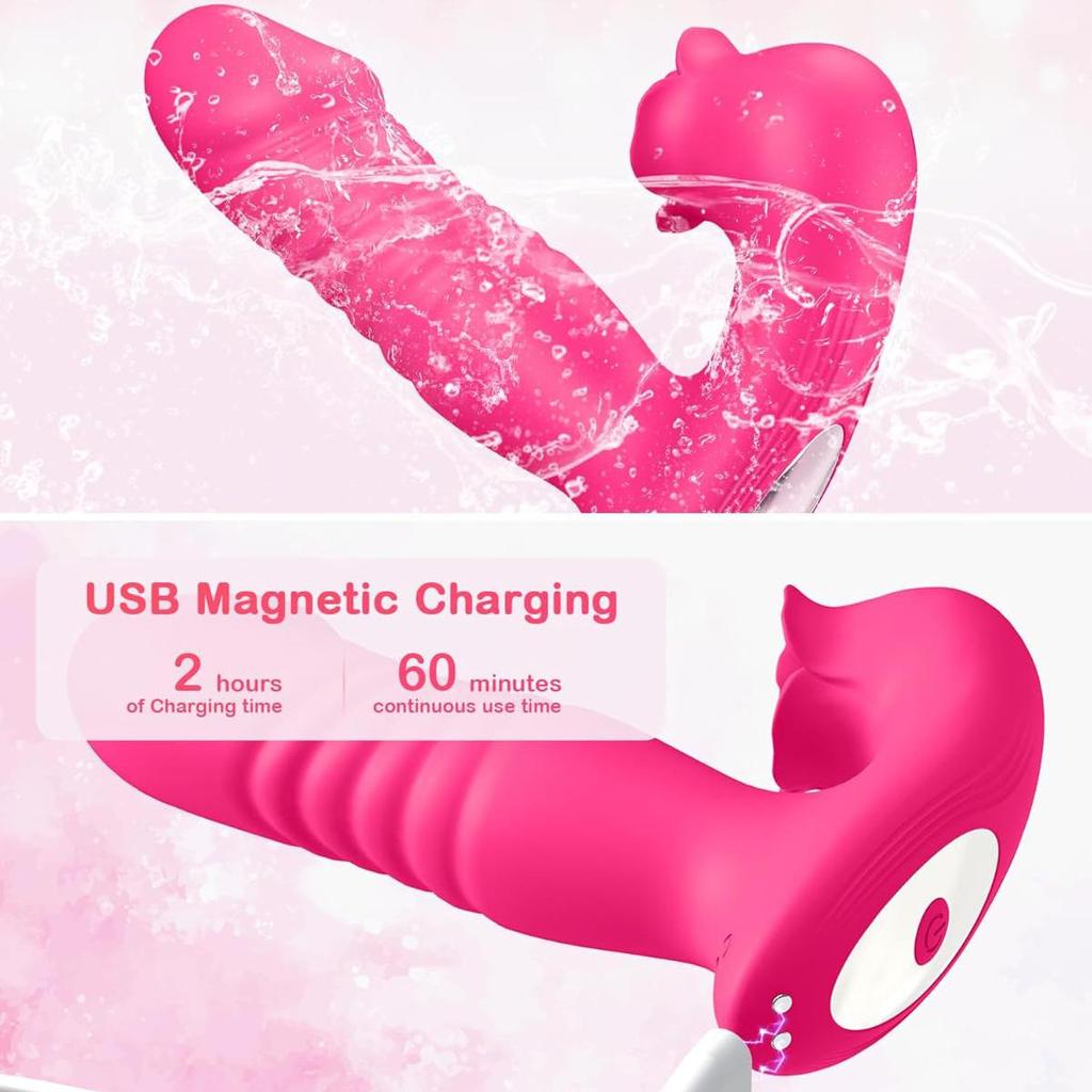 APP Telescopic Sucking Vibrator Wearable Female Toy G-spot Clitoral Stimulator Female Clitoral Masturbator Remote Control Dildo Sex Toys