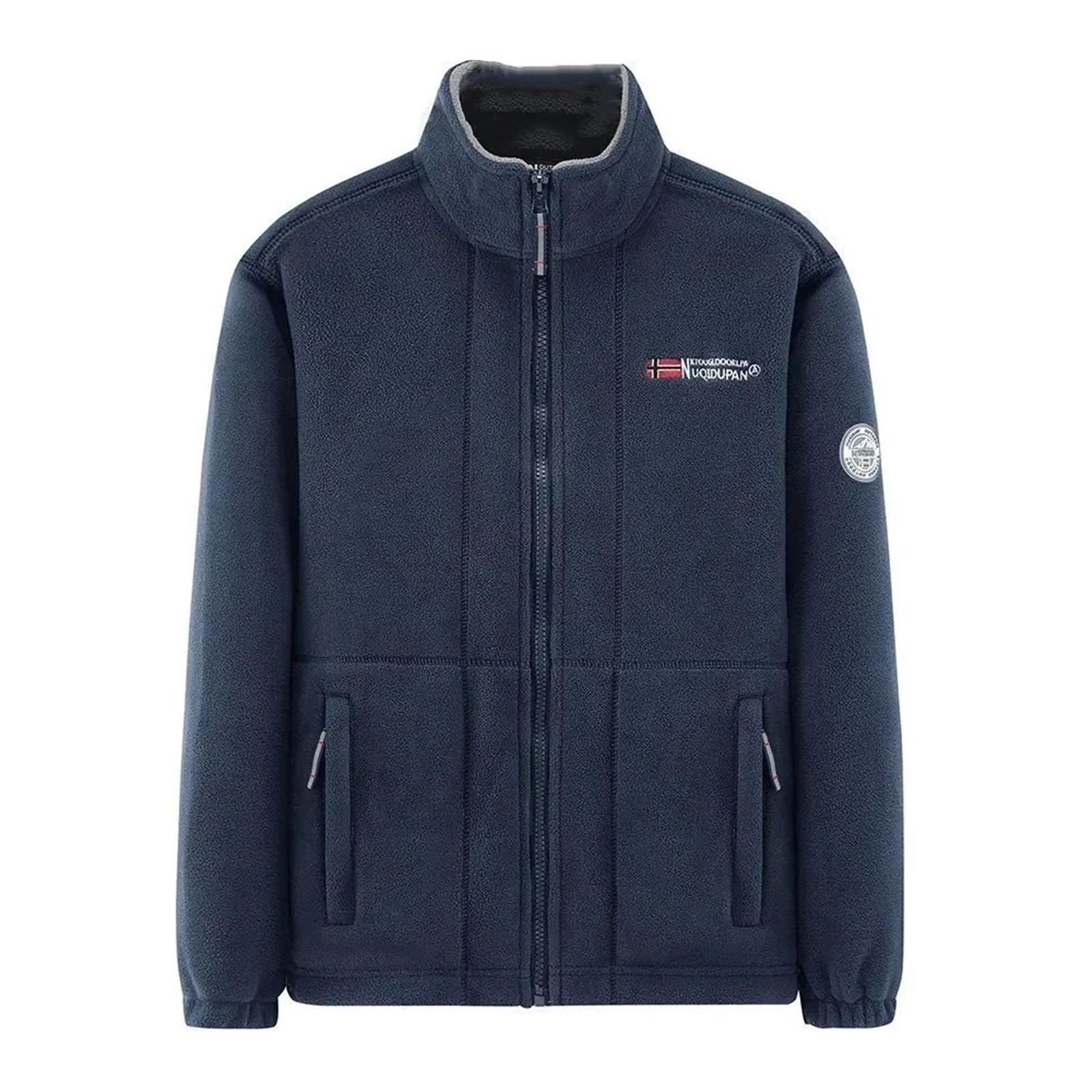 

Новая мода мужская одежда однотонный кардиган личные куртки L тёмно-синий