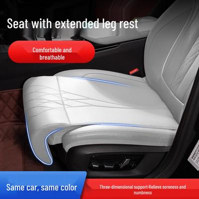 Universal Car Seat Cushion with Leg Support - All-Season, Driver & Passenger Use