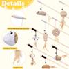 Interactive Cat Toys Set for Indoor Cats Wooden Wand with Bell Feather Sisal Mouse Balls Chew Rope Kitten Chase Exercise Play Pet Supplies