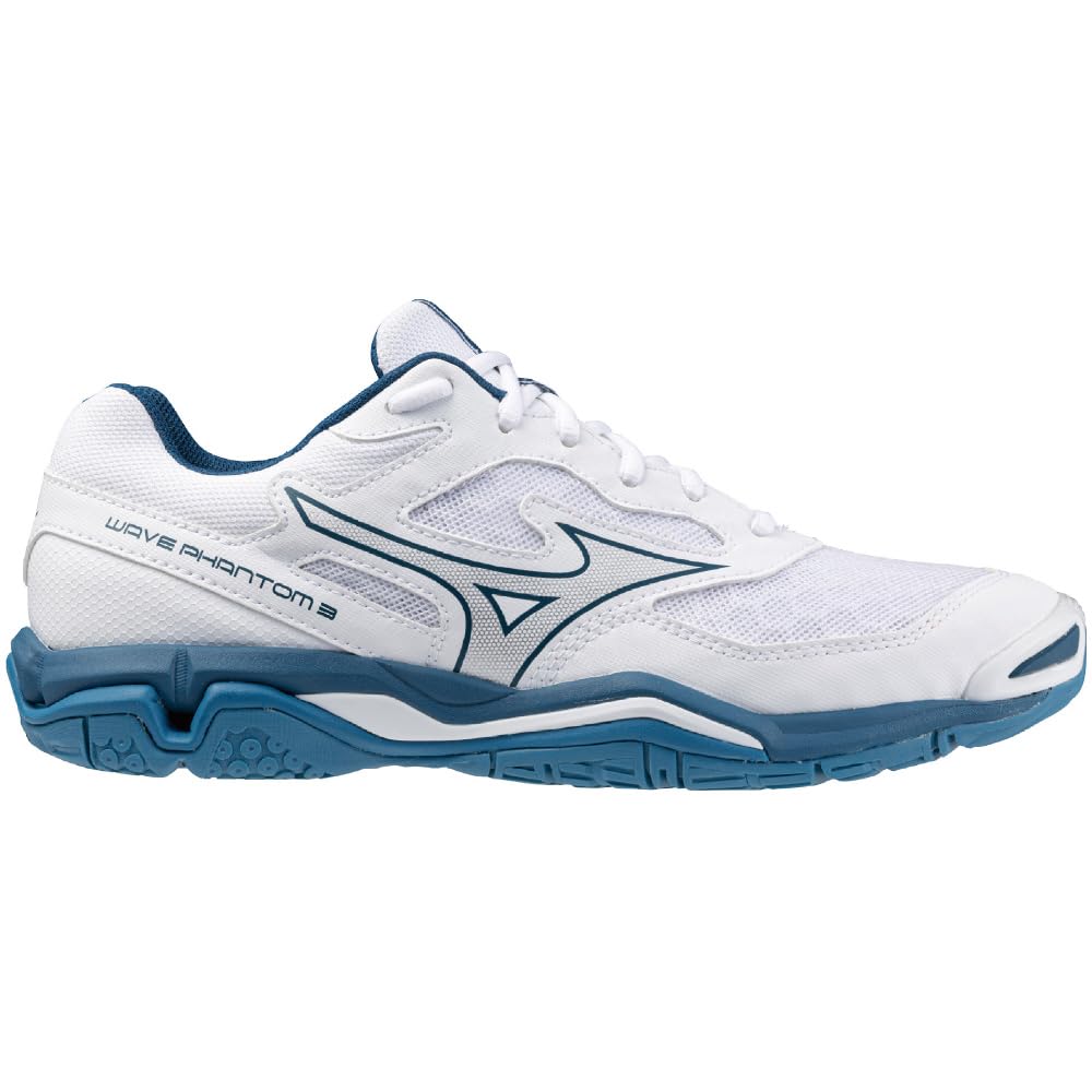 Mizuno Wave Phantom 3 Handball Club Wide Purple x Green x Size 2E Shoes, Activities, Width, Lightweight, Indoor, Men's, Silver, 26.0 cm,