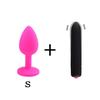 3Pcs/Set Safe Butt Plug With Crystal Detachable Jewelry Anal Plug Vagina Clitoris Vibrator Sex Toy