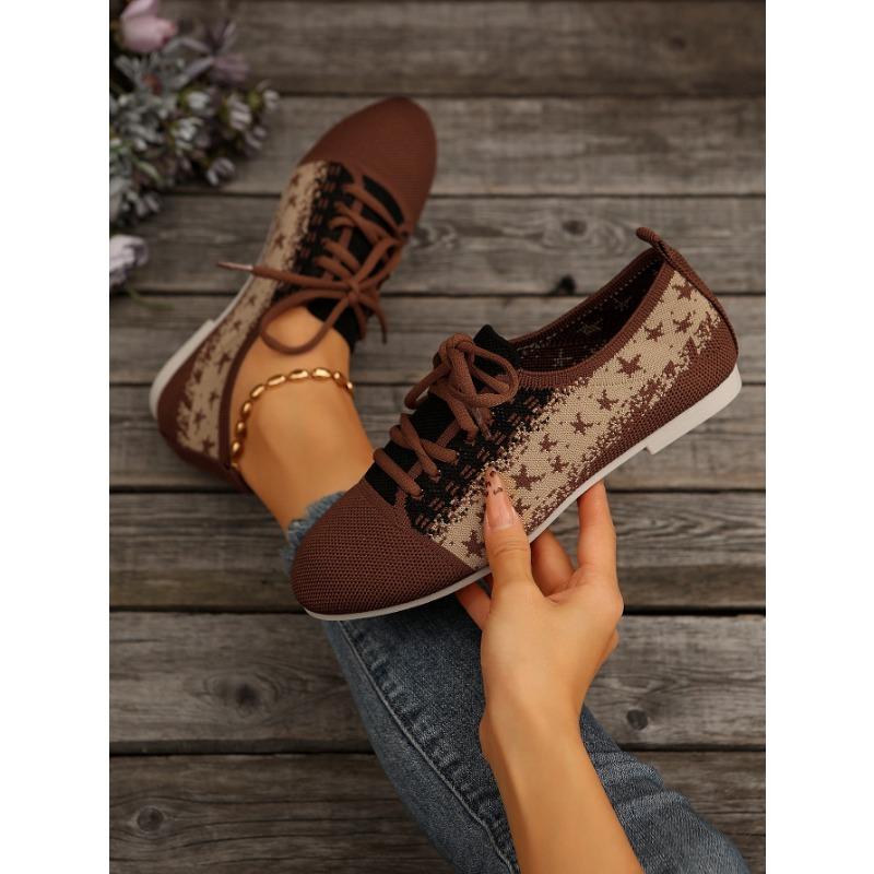 Large Size Fly-woven Light Mouth Single Shoes Women's Color Matching Breathable Foot Cover Four Seasons Work Shoes Nude Shoes