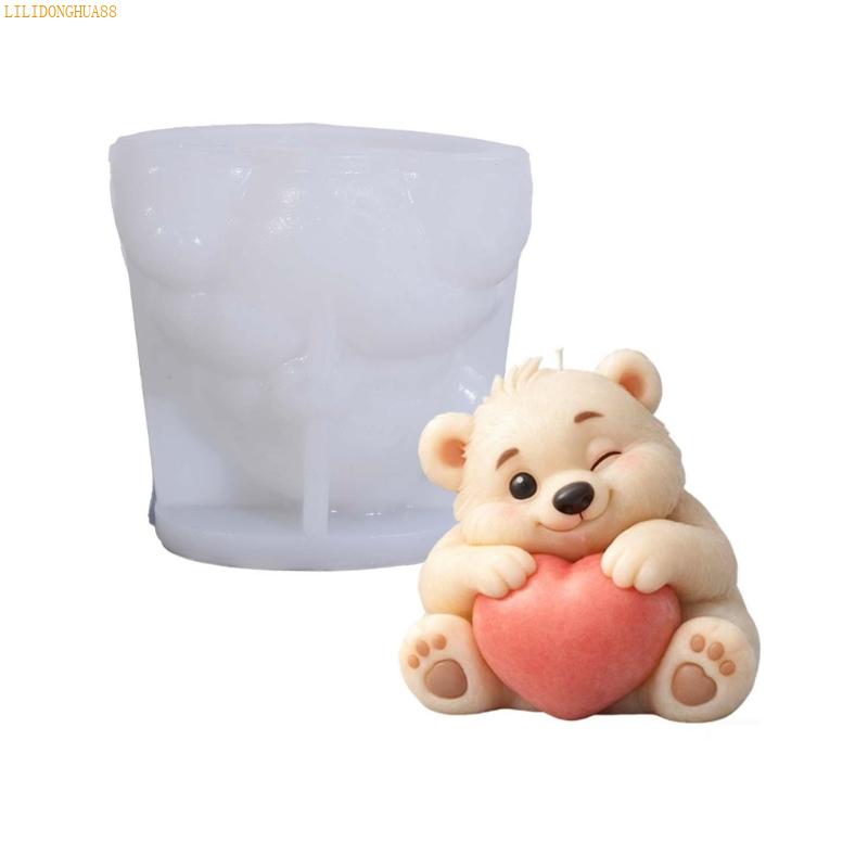 K1AE Silicone Balloon Bear Mould for Craft High Temperatures Resistance Safe Materials for Home Use