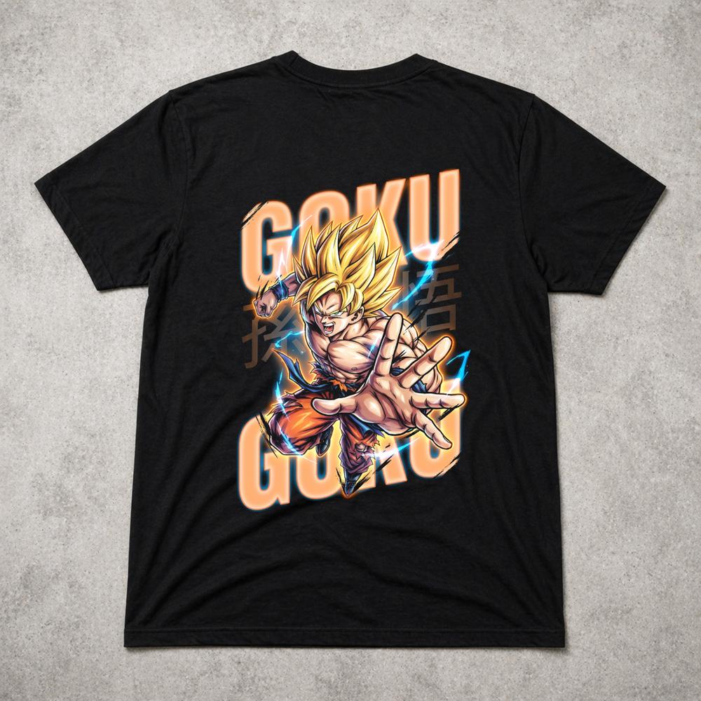 Goku Dragon Ball Z T Shirt Super Saiyan Anime Graphic Tee Adults Kids 2XL