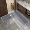 L-Shaped Bathroom Mat Anti-slip Kitchen Corner Carpet Luxury Kitchen Rug  For Home Corner