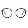 Anti Blue Light Black Clear Glasses Frame Women Fashion Round Transparent Trendy Optical Eyeglasses for Ladies Oversize Eyewear