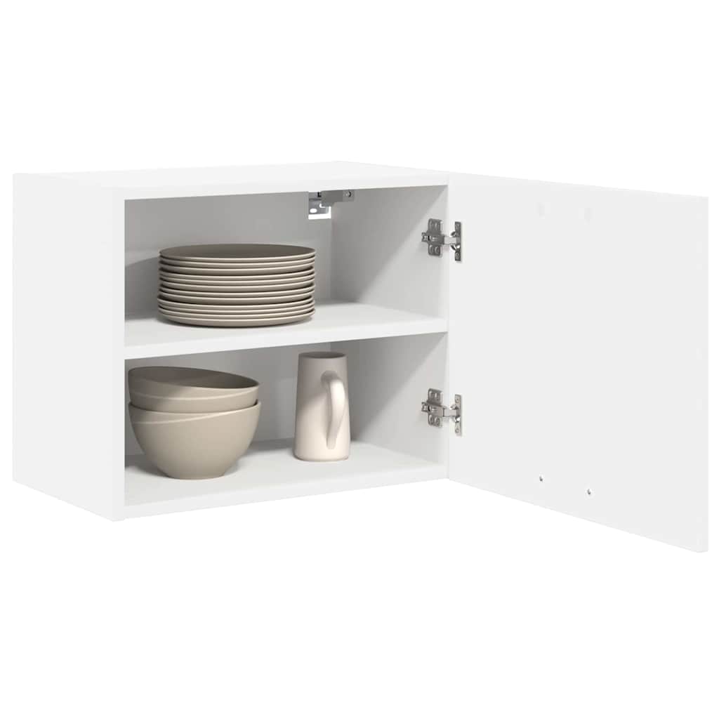 Wall Mounted Cabinet with Door 2 pcs White 50 x 31 x 40 cm Engineered Wood
