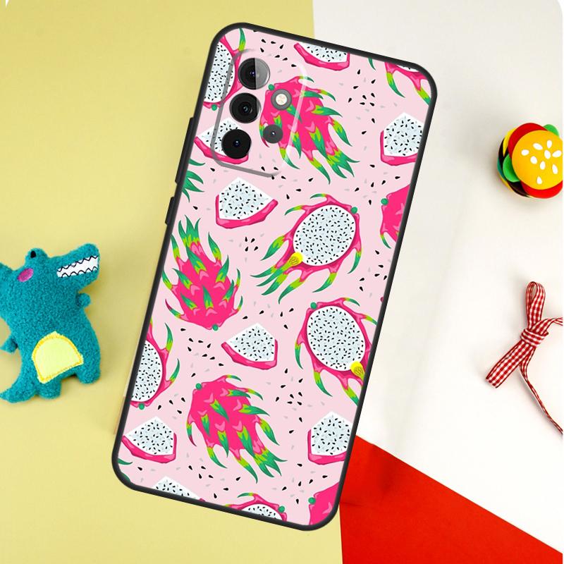 Tropical Summer Fruit Lemon Case For Samsung Galaxy A54 A34 A24 A14 A12 A22 A32 A42 A52 A72 A52S A51 A71 A13 A53 Cover