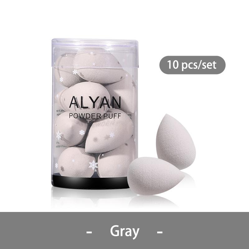 10 pcs/set Mini Beauty Egg Makeup Sponge Cosmetic Puff Dry Wet Makeup Sponge Puff Cushion Foundation Powder Make Up Accessories