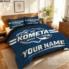 Hc Kometa Brno Jersey Custom Name Pattern Bedding Quilt Set Quilt Cover Pillowcase Home Gift(1 * duvet cover + 2 * pillowcase, without core)