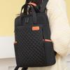 Schoolbag Women's Business Computer Bag Short Business Trip Multifunctional Backpack Student Large Capacity Rhombus Backpack