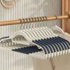 Short Neck Non-Slip Plastic Hanger - Space-Saving, No-Mark, Anti-Shoulder Design, Short Style Drying Rack.