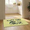 Aloha Hibiscus Design Floor Mat Flannel Door Mat Non-Slip Bedroom Living Room Home Decor