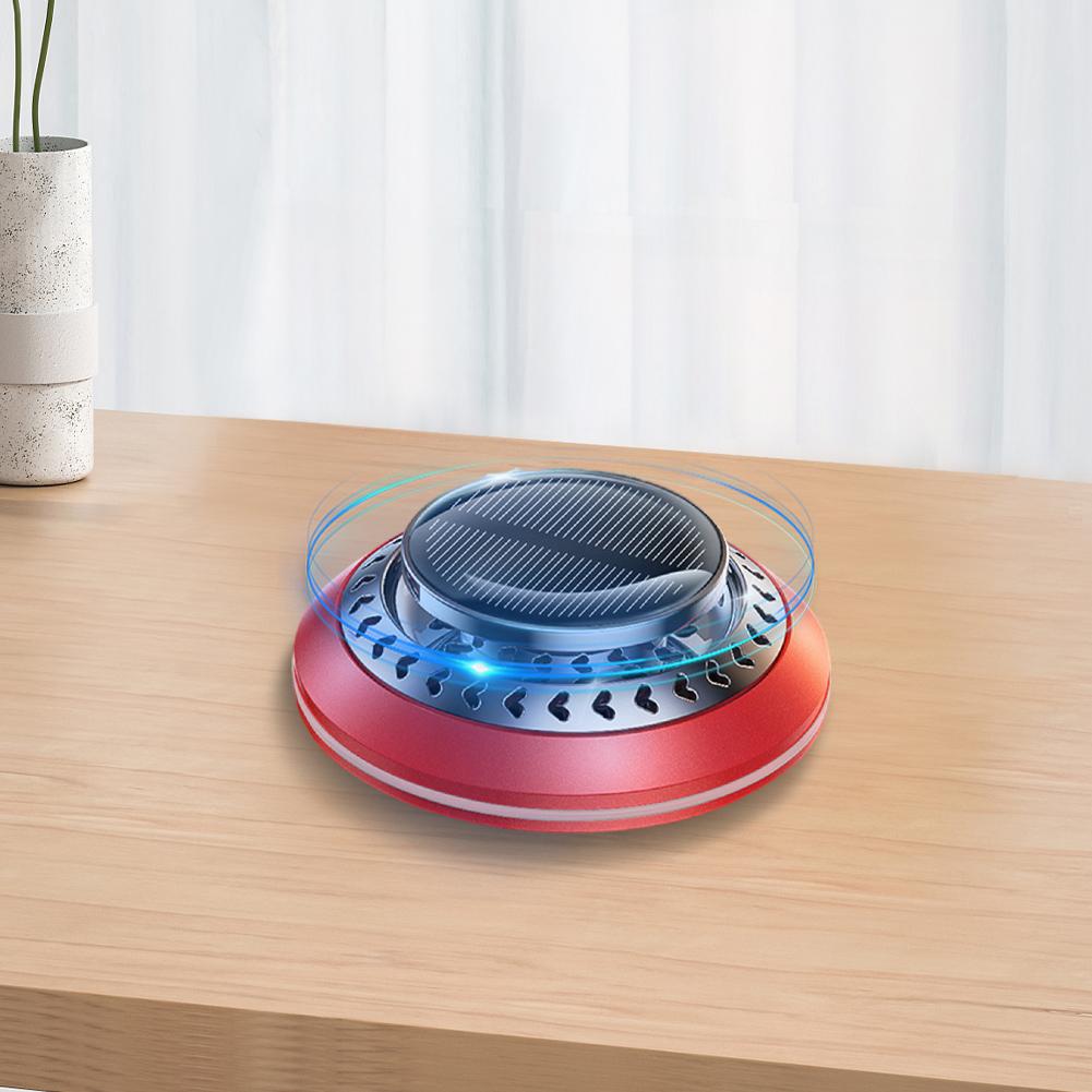 Solar Rotation Car Rotating Aromatherapy Aluminum Alloy Automatic Car Perfume Diffuser Creative Car Perfume Dashboard Decoration