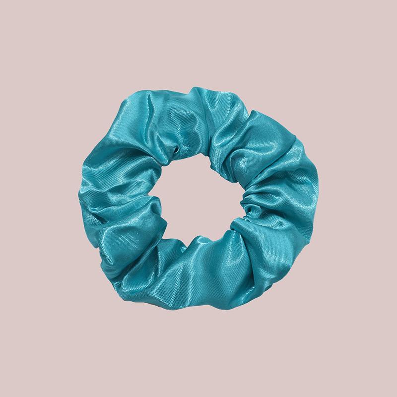8Pcs  Satin Fabric Sausage Loop Hair Rings Set Solid Colour Fabric Loop Hair Rope Hair Scrunchies Scrunchy Black Coffee