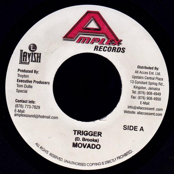 

7-дюймовая пластинка MAVADO Trigger NONE Amplex Records 2007 Ямайка Регги Ска Даб Б/у