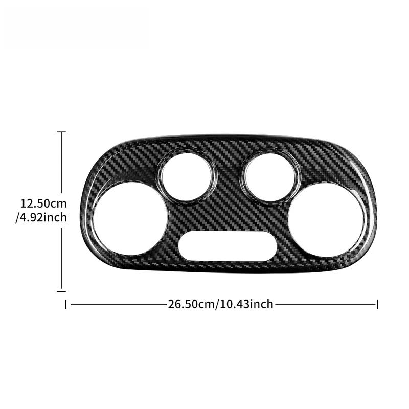Real Hard Carbon Fiber For Abarth 595 2012-2017 2018 2019 2020 2021 2022 2023 Abarth 695 2017-2023 Fiat 2008-2023 AC Control.