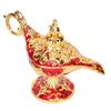 Magic Genie Lamp Exquisite Colorfast Eye Catching Alloy Embossed Pattern Genie Lamp for Bedroom Office