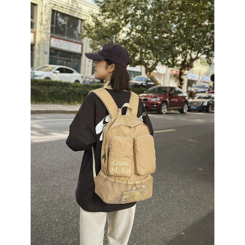 

Casual couple backpack New travel versatile large-capacity student schoolbag backpack