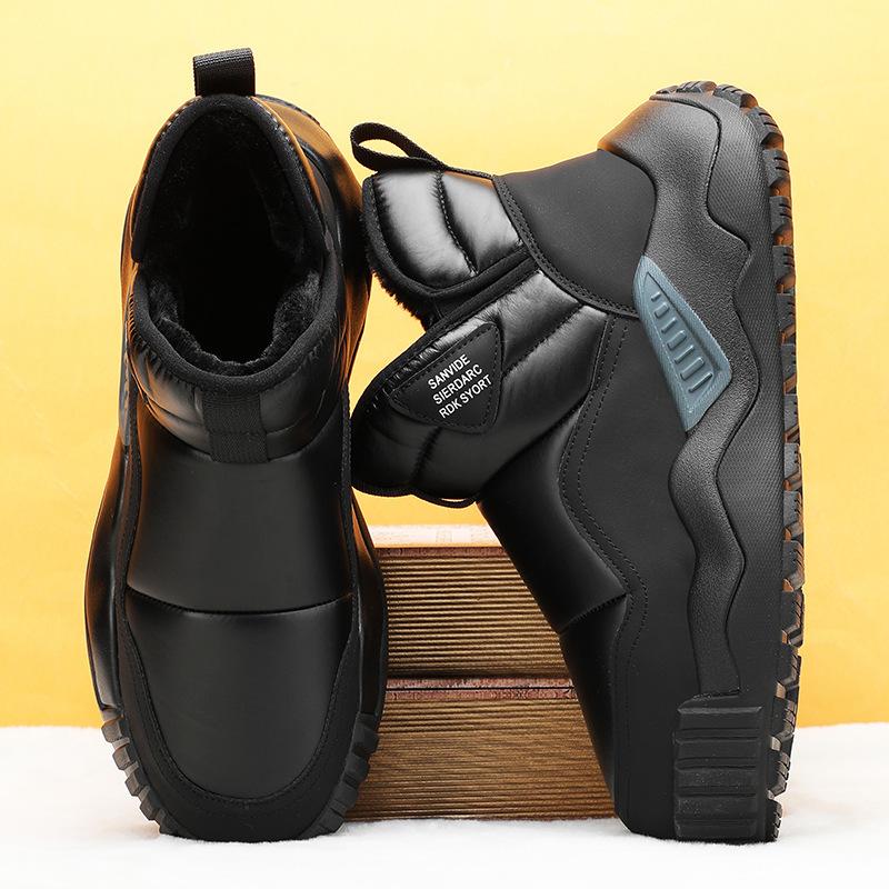 Снежные ботинки нового стиля для мужчин - Утепленные и толстые ботинки, Нескользящая обувь, Хлопковая обувь 39