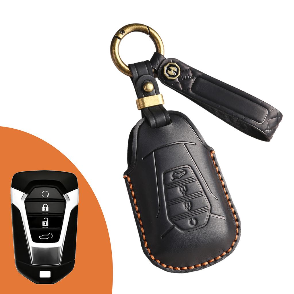 Retro Key Cover Is Suitable for 23 Jiangxi Isuzu D-MAX New Dmax Car All-inclusive Pickup Leather Case
