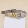 White Gold Strap, Belt, Bubble Balloon 26 English Letters Diy Name Bracelet