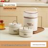 Double-Layer Insulated Stainless Steel Lunch Box - Round Bento for Students & Office Workers