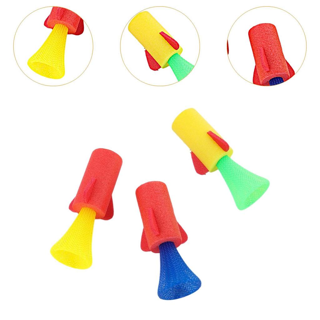 10x Jumping Spring Rocket Launchers Toys Durability Portable Premium Practical Fun Boys Girls Party
