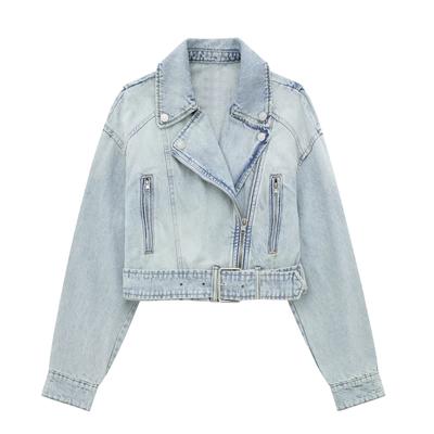 Women Autumn Winter Denim Coat Long Sleeve Short Jackets Lady Chic Loose Streetwear Women Jacket