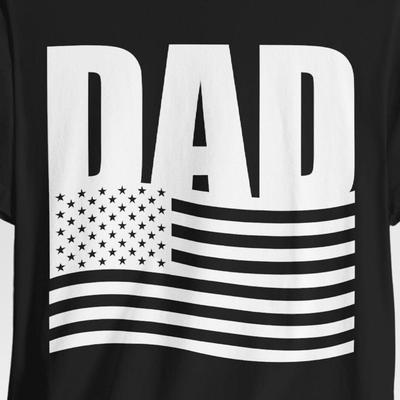 DAD American USA Flag Fathers Day Patriotic 4th Of July Shirt, Dad Shirt, Dad Birthday Gift, Patriotic Papa Shirt, Gifts, Independence Day