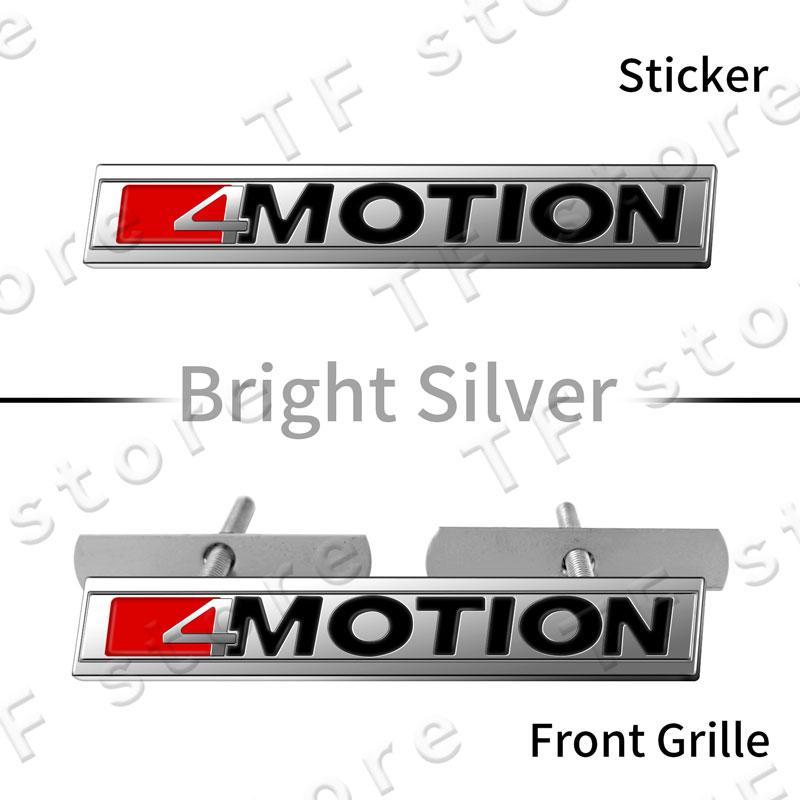 4Motion Emblem Logo Car Front Grille Badge Rear Trunk Sticker For Volkswagen Golf Passat Jetta Tiguan Accessories