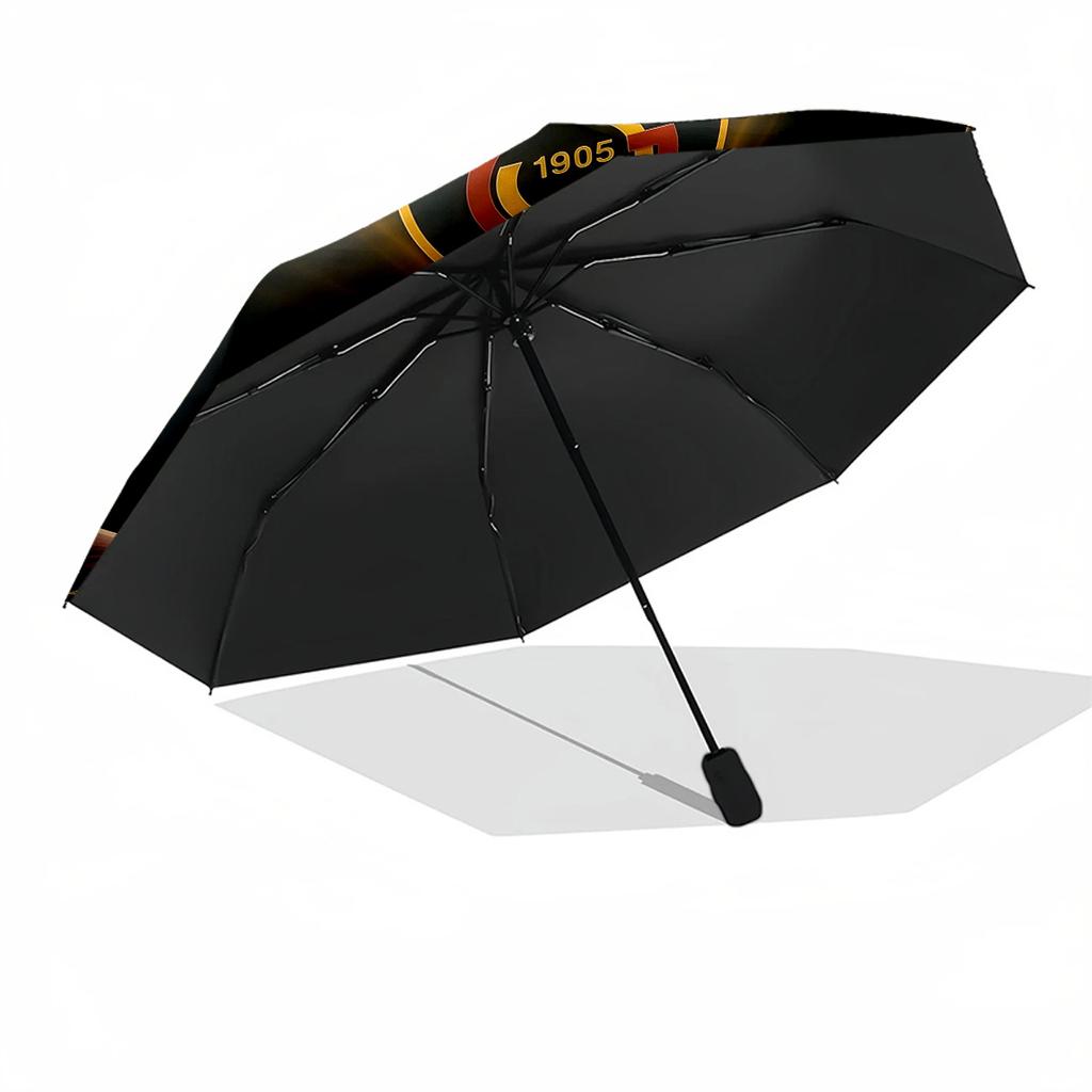 Galatasaray1 Personalized Text Umbrella Automatic Umbrella with 8-Rib Durable Plastic Iron Perfect for Outdoor Adventures Elegant