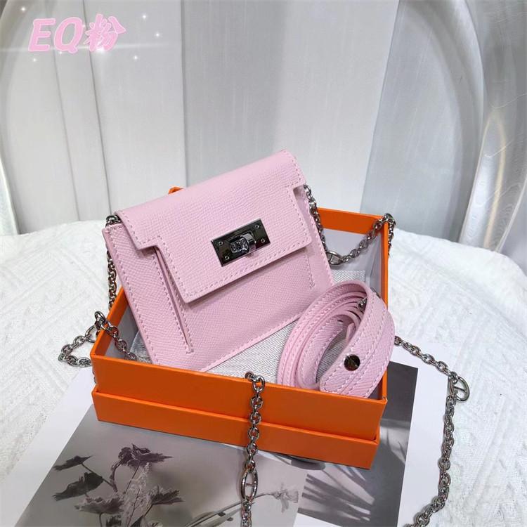 Women's short palm pattern cowhide shoulder crossbody simple new change bag fanny pack wallet card bag integrated bag