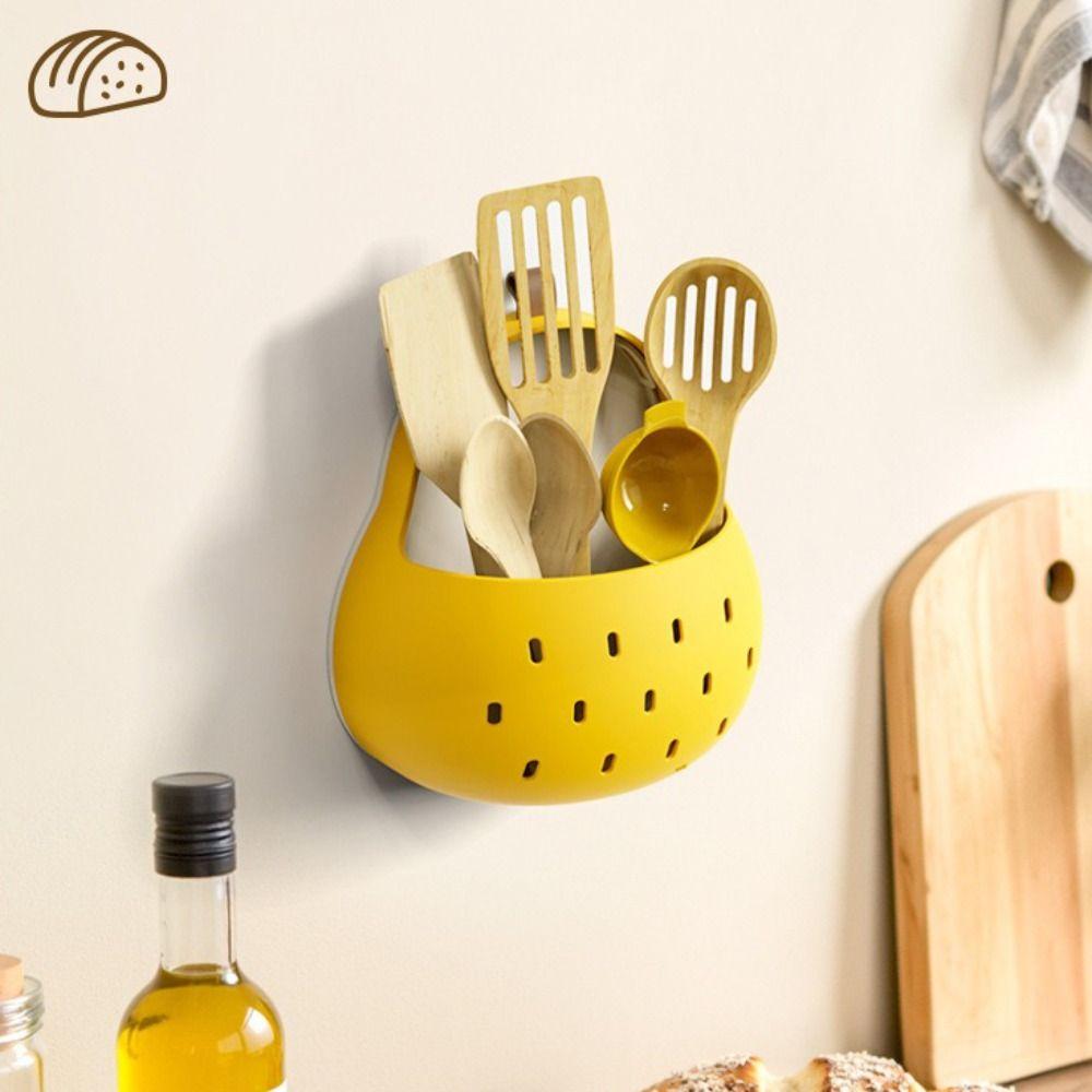 Drain Function Pear Storage Box Hollow Out Design Kitchen Tableware Drainer Drain Cart