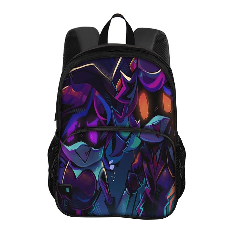 Murder Drone Circular Front Pocket Backpack Versatile Cartoon Large Capacity Boy or Girl School Birthday Best Gift