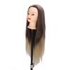 Training Head Long Soft Hair Hairdressing Styling Mannequin Head Hat Display for Ironing Braiding