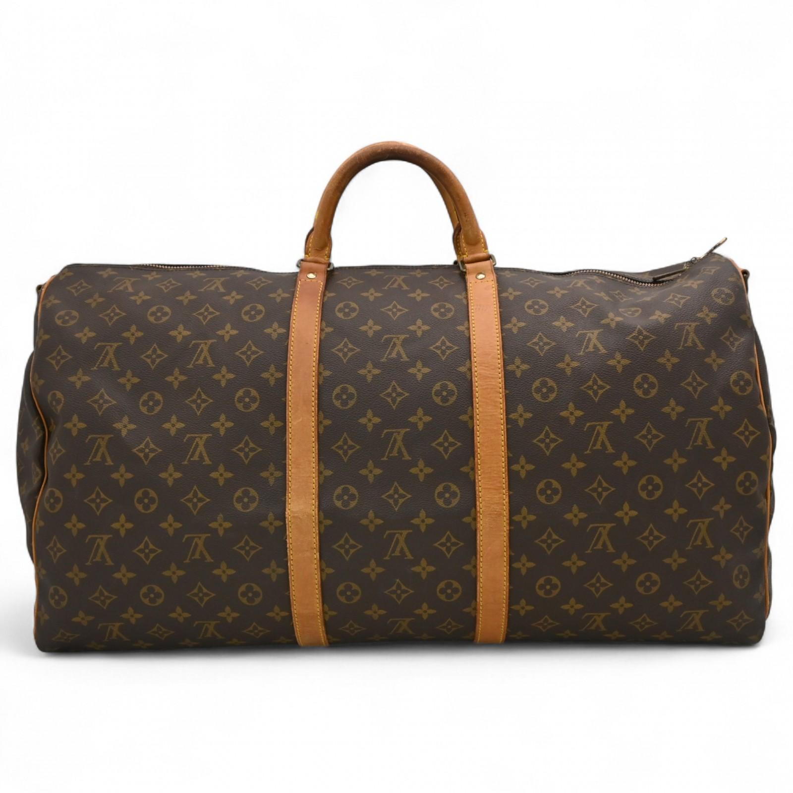 

Auth LOUIS VUITTON Monogram Keepall 60 Boston Bag Brown Canvas Women’s lv8839jj