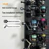 Dual-Use Fishing Reel Storage Rack for Baitcasting & Spinning Reels with Pegboard Accessories