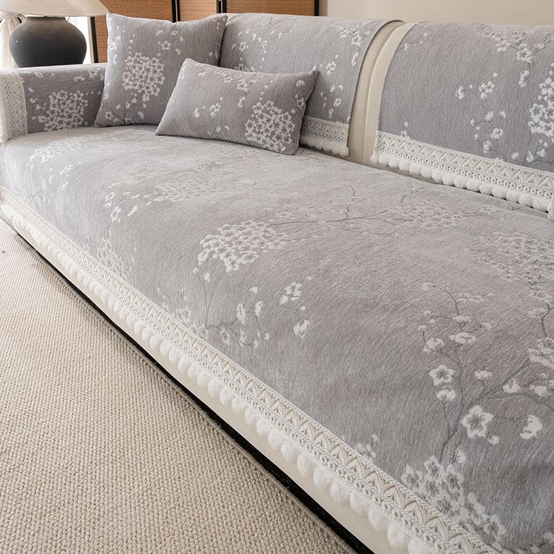 

New Chinese-Style Sofa Cushion Universal In All Seasons New High-End Four-Season Universal Non-Slip Seat Cushion Cover Cloth Towel 70*70cm