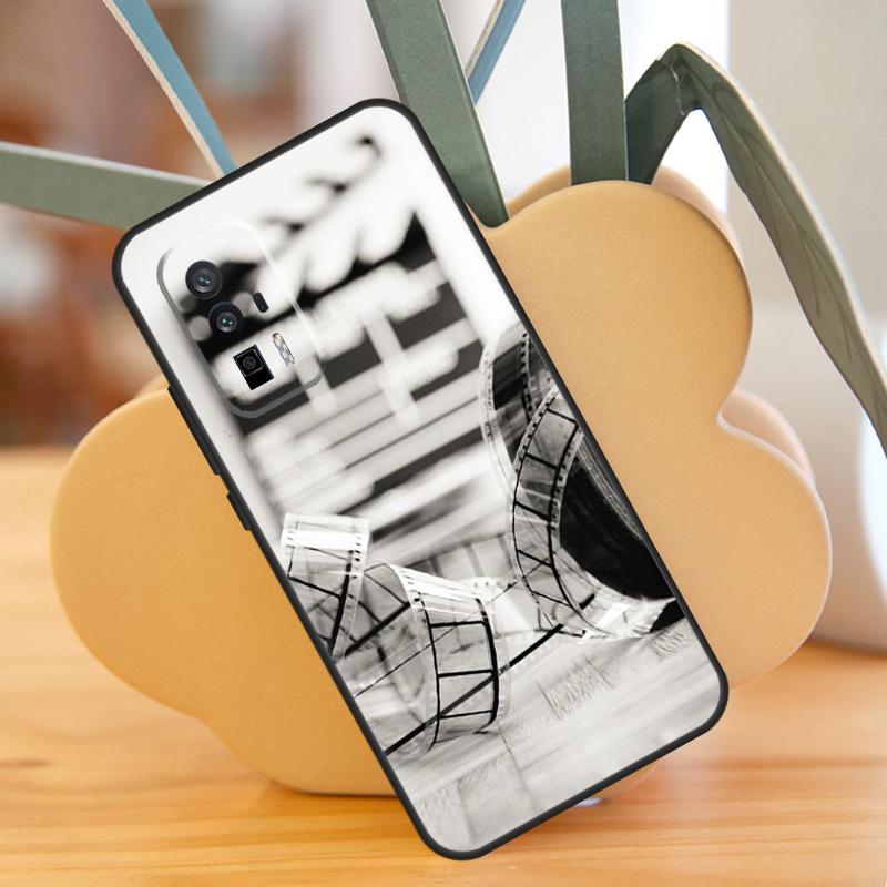 Film Clapperboard Case For Xiaomi 14 13 Ultra 11T 12T 13T Pro 12 Lite POCO F6 F5 X6 M6 Pro X5 X3 F3 M5s Cover