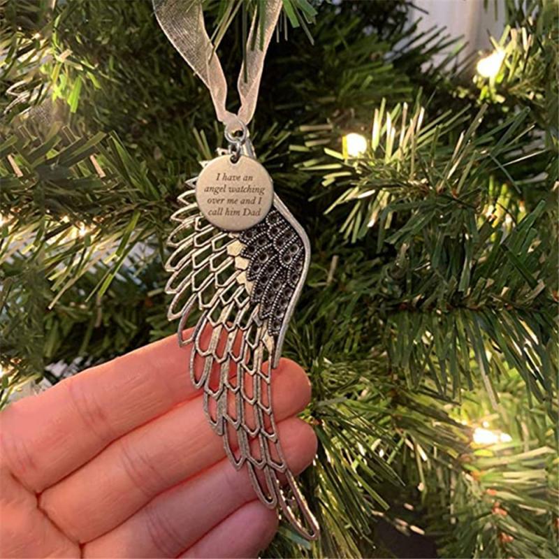 Angel Mom Memorial Ornament Christmas Tree Hanging Pendants  Pendants For Remembrance Lost Loved Ones Keepsake Gift Jewelry