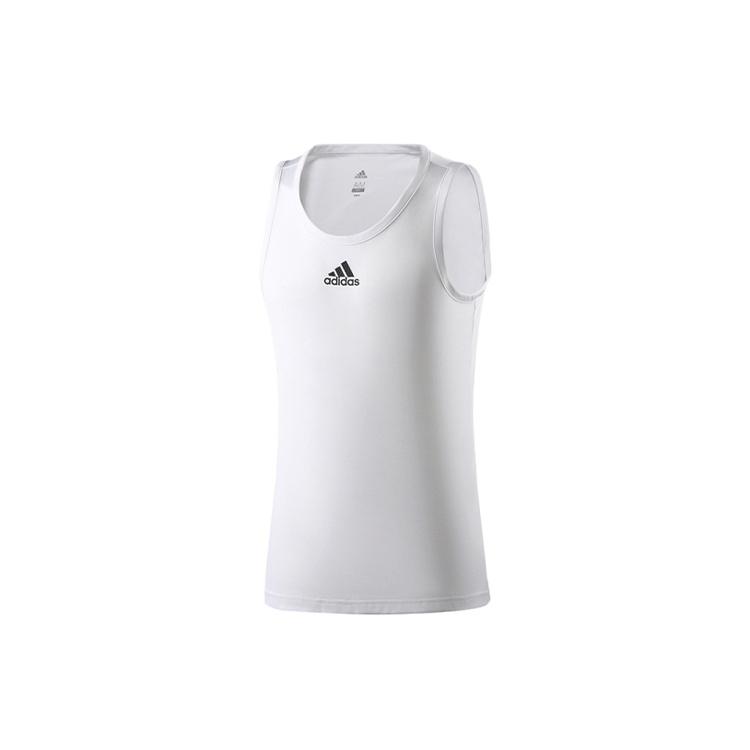 adidas Printing Logo Basketball Sports Vest White Men s EJ5612 L