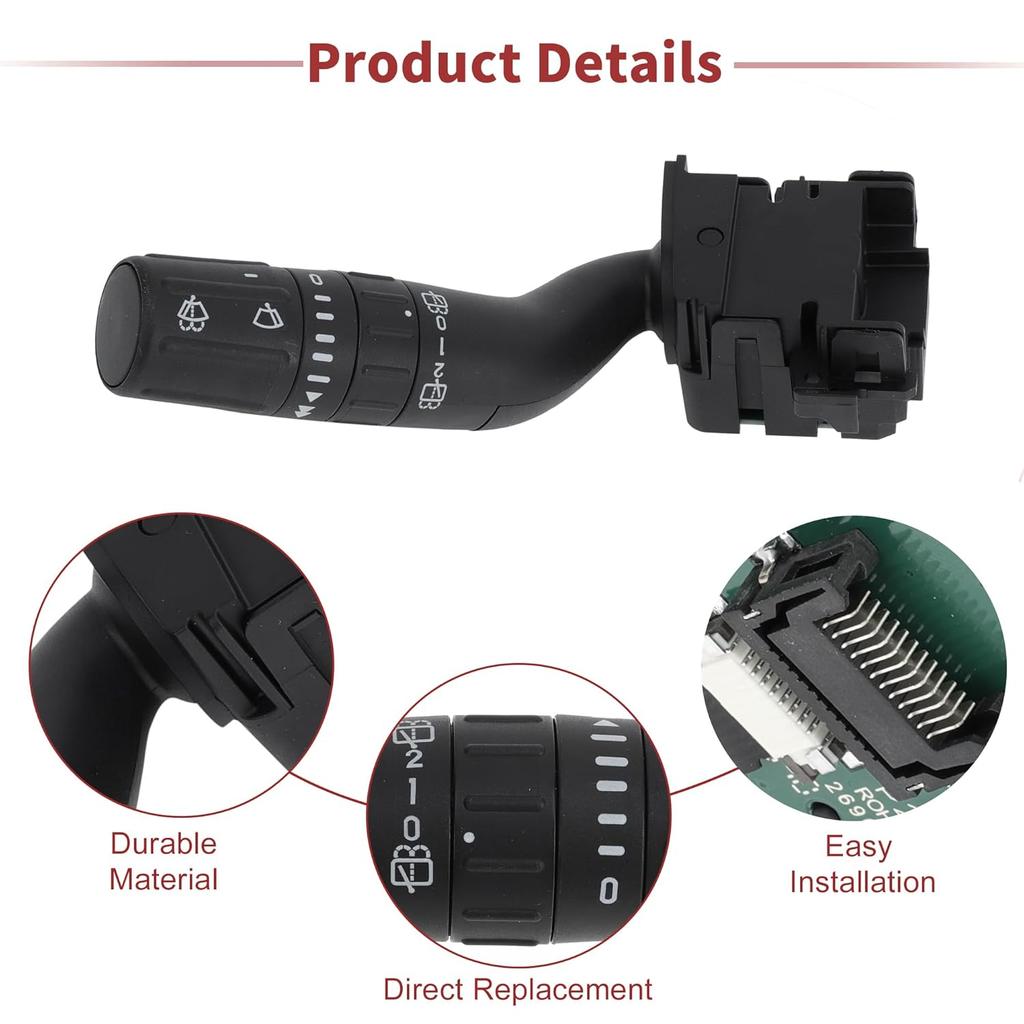 ACROPIX Front Windshield Wiper Switch Fit for Ford Explorer 2011-2015 No.DB5Z17A553AB - Pack of 1