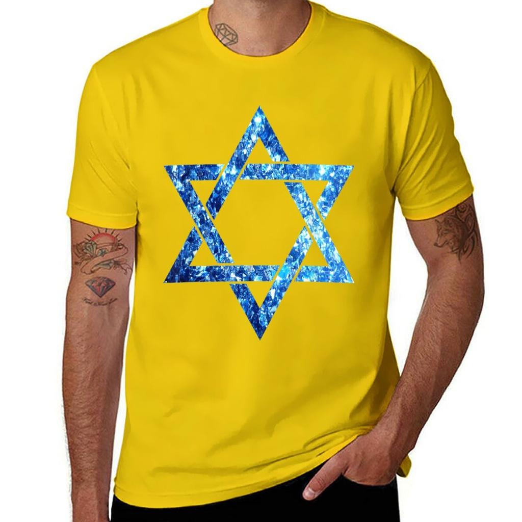 Star Of David Magen David T-Shirt Vintage Clothes Vintage Quick Drying Plus Sizes Mens Graphic T-shirts Hip Hop